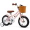 Pink Carbon Steel Kids Bike with Rubber Wheels, Handbrake and Training Wheels